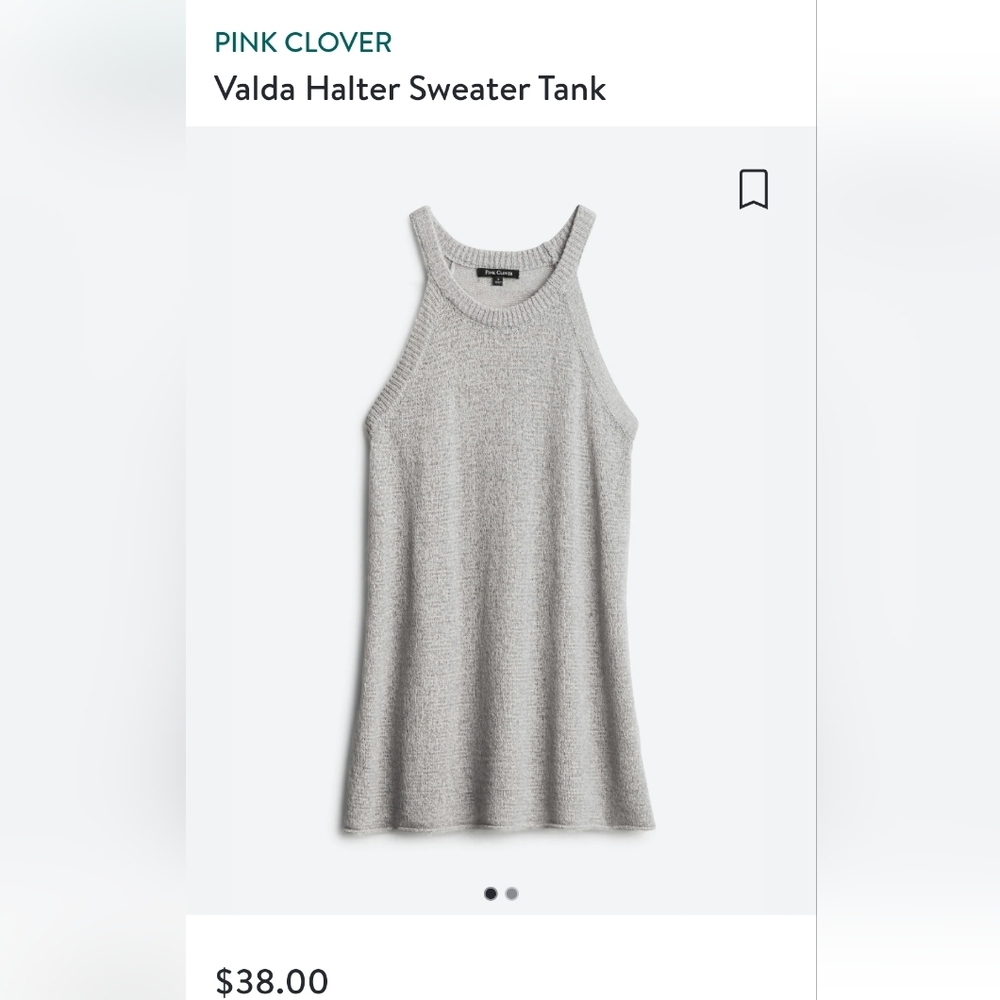 Stitch Fix Pink Clover Valda Halter Sweater Tank